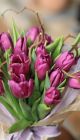 Букет из тюльпанов c корилусом 